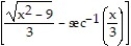 Integrate the function. -  dx A)  3 ln   + C B)    + C C)  3   + C D)  3   + C