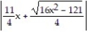 Integrate the function. -  , x >   A)  ln     + C B)  ln     + C C)  ln     + C D)  ln     + C