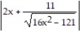 Integrate the function. -  , x >   A)  ln     + C B)  ln     + C C)  ln     + C D)  ln     + C