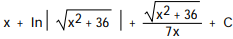 Integrate the function. -  dx A)    B)    C)   D)  