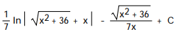 Integrate the function. -  dx A)    B)    C)   D)  