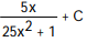 Integrate the function. -  A)   B)    C)   D)  