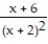Give the appropriate form of the partial fraction decomposition. -  A)    +   B)    +   C)    +   D)    +  