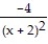 Give the appropriate form of the partial fraction decomposition. -  A)    +   B)    +   C)    +   D)    +  