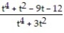Give the appropriate form of the partial fraction decomposition. -  A)  1 +   +   +   B)  1 +   +   C)  1 +   +   +   D)  1 +   +   +  