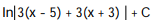 Express the integrand as a sum of partial fractions and evaluate the integral. -  A)   B)   C)    D)  