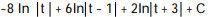 Express the integrand as a sum of partial fractions and evaluate the integral. -  A)   B)   C)   D)  