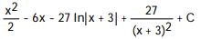 Express the integrand as a sum of partial fractions and evaluate the integral. -  A)   B)    C)   D)  