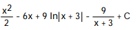 Express the integrand as a sum of partial fractions and evaluate the integral. -  A)   B)    C)   D)  