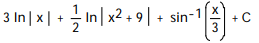 Express the integrand as a sum of partial fractions and evaluate the integral. -  dx A)   B)   C)   D)  