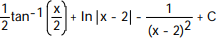 Express the integrand as a sum of partial fractions and evaluate the integral. -  A)   B)   C)   D)  