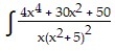 Express the integrand as a sum of partial fractions and evaluate the integral. -   dx A)   B)    C)    D)  