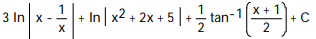 Express the integrand as a sum of partial fractions and evaluate the integral. -   dx A)   B)    C)   D)  