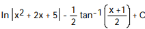 Express the integrand as a sum of partial fractions and evaluate the integral. -   dx A)   B)    C)    D)  