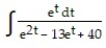 Evaluate the integral. -  A)    B)   C)    D)  