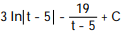 Evaluate the integral. -dt   A)    B)   C)    D)   