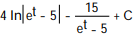 Evaluate the integral. -dt   A)    B)   C)    D)   