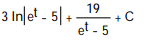 Evaluate the integral. -dt   A)    B)   C)    D)   
