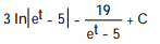 Evaluate the integral. -dt   A)    B)   C)    D)   