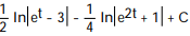Evaluate the integral. -  A)    B)    C)   D)  