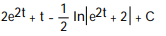 Evaluate the integral. -  A)    B)    C)   D)  