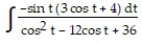 Evaluate the integral. -  A)   B)   C)   D)   
