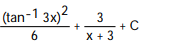 Evaluate the integral. -   dx A)    B)   C)    D)  
