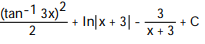 Evaluate the integral. -   dx A)    B)   C)    D)  