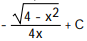 Evaluate the integral. -  A)   B)   C)   D)  
