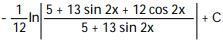 Evaluate the integral. -  A)   B)   C)   D)  