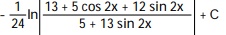 Evaluate the integral. -  A)   B)   C)   D)  