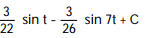 Evaluate the integral. -  dt  A)   B)   C)   D)  
