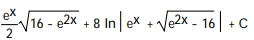 Evaluate the integral by making a substitution and then using a table of integrals. -  A)   B)   C)   D)  