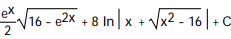 Evaluate the integral by making a substitution and then using a table of integrals. -  A)   B)   C)   D)  