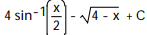 Evaluate the integral by making a substitution and then using a table of integrals. -  A)   B)   C)   D)  