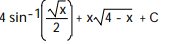 Evaluate the integral by making a substitution and then using a table of integrals. -  A)   B)   C)   D)  