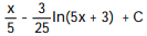 Evaluate the integral by making a substitution and then using a table of integrals. -  A)   B)   C)   D)  
