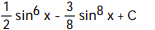 Use reduction formulas to evaluate the integral. -  A)   B)    C)   D)   