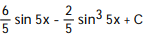 Use reduction formulas to evaluate the integral. -  A)    B)   C)   D)  