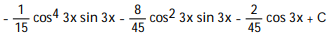 Use reduction formulas to evaluate the integral. -  A)    B)   C)   D)  