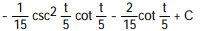 Use reduction formulas to evaluate the integral. -  A)   B)    C)   D)  