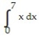 Use the Trapezoidal Rule with n = 4 steps to estimate the integral. -  A)  49 B)    C)    D)   