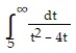 Evaluate the improper integral or state that it is divergent. -  A)    ln 5 B)    ln 4 C)  -   ln 5 D)  4 ln 5