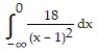 Evaluate the improper integral or state that it is divergent. -  A)  18 B)  -18 C)  Divergent D)  36