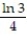 Evaluate the improper integral or state that it is divergent. -  A)  ln 1 B)    C)  Divergent D)  ln 3
