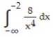 Evaluate the improper integral or state that it is divergent. -  A)  Divergent B)  - 1 C)    D)   
