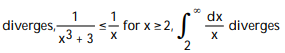 Determine whether the integral converges or diverges. -  A)    B)   C)   D)  