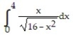 Evaluate the improper integral. -  A)  -16 B)  4 C)  16 D)  -4