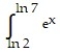 Evaluate the integral. -  dx A)  - 5 B)  14 C)  9 D)  5