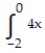 <strong>Provide an appropriate response. -Which of the following integrals, if any, calculates the area of the shaded region? </strong> A) dx B) dx C) dx D) dx